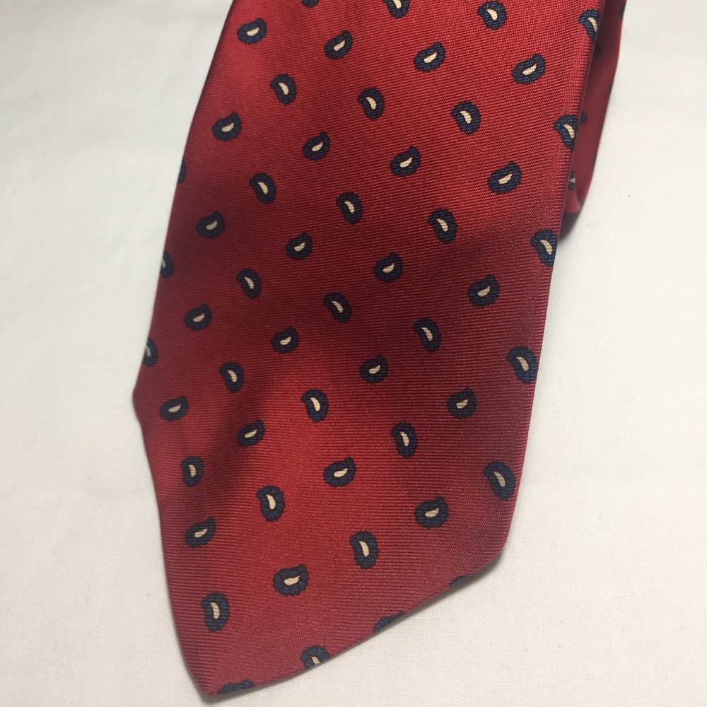 Vintage brooks brothers red tie 100% silk